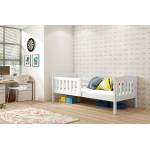 Jednolôžková posteľ Kubus1 pre teenagerov 160x80 s matracom - biela